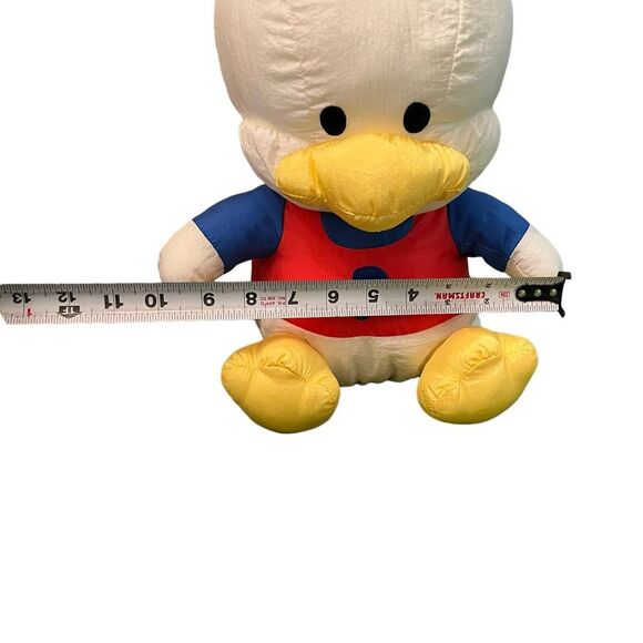 Sanrio 1996 Pekkle Puffalump Plush Duck Stuffed Animal 13” w/tag attached white - Picture 12 of 12